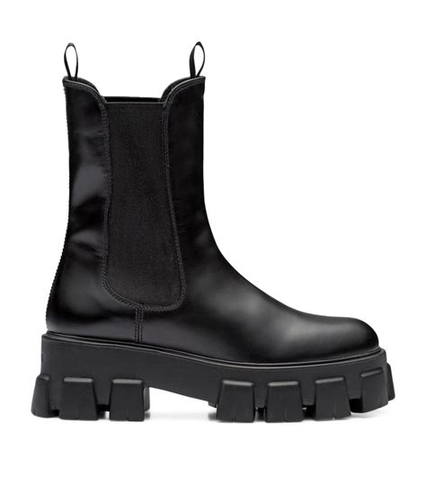 prada brushed leather booties|Prada ankle boots women's.